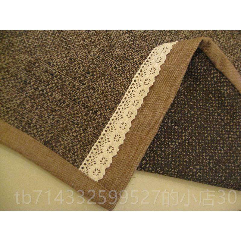 高档布艺高档坐垫防滑时咖啡色纯厚 欧式套巾麻罩沙尚发加垫 可定