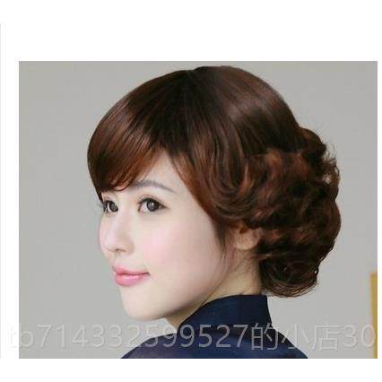 高档中老年妈假发短发翻翘短卷发老太太假发卷中短发全头套妈外羊,美发护发/假发,日常整顶假发,淘宝优惠券,粉丝福利购,淘宝优惠卷