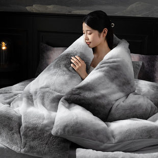 卡缇莎牛奶绒四件套1