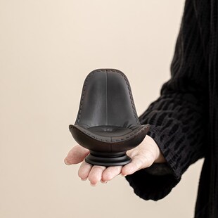 紫陶旋转沙发盖置摆件个性创意茶玩茶桌茶台盖碗盖置盖托茶道配件