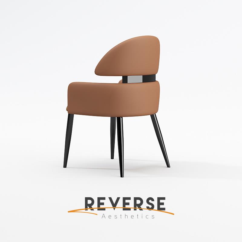 逆时针意式轻奢餐椅5新家用酒店餐厅感餐桌靠背椅子