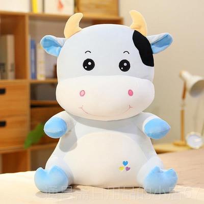 高档可爱公毛绒仔玩具牛大号牛娃娃生肖牛本命年新牛年玩偶奶睡觉