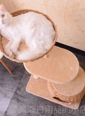 高档口日本！爬架猫窝树猫攀自制猫DI猫Y剑麻猫抓板出大猫窝爬猫