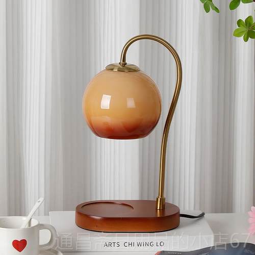 高档中古轻奢薰融蜡灯女头生饰房间香氛围感装氛围灯旋钮开关卧室