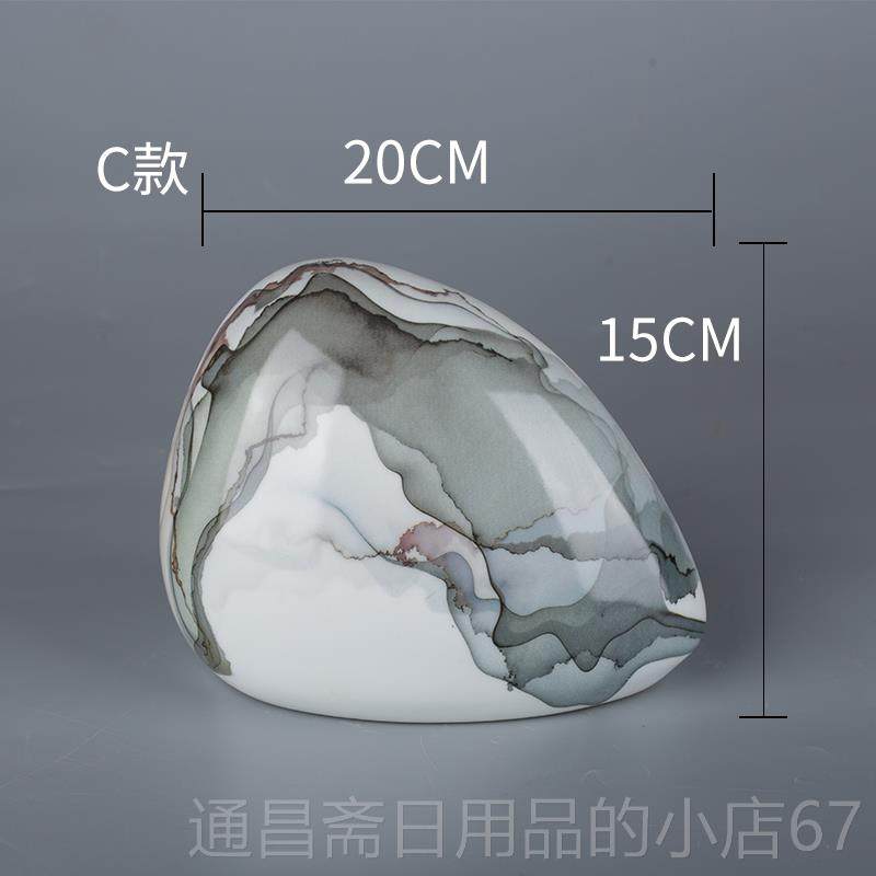 高档板新中式花花瓶摆件现代轻奢陶瓷创意房客厅家居软装饰样品水