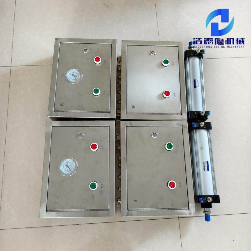 双扇门异向同步开闭 矿用无压风门 气动控制箱 防火阻燃来图生产