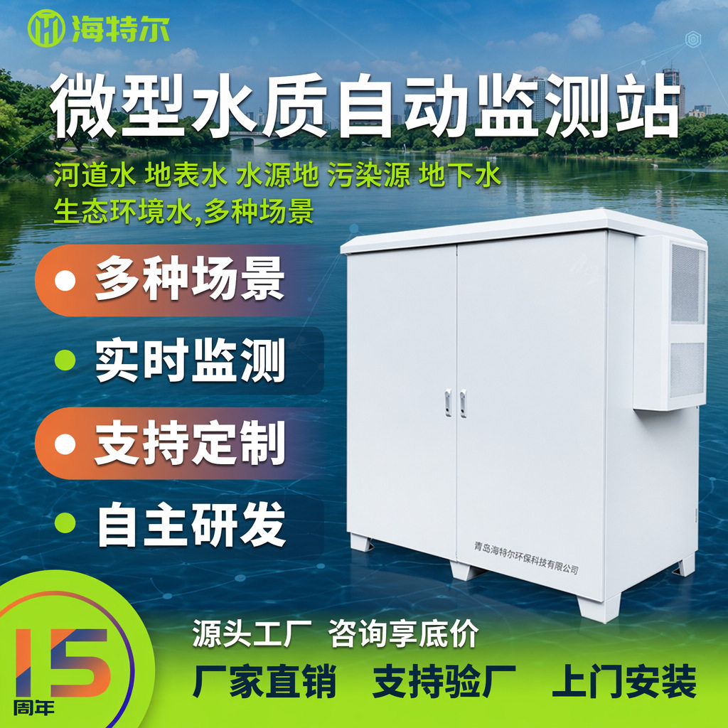 微型水质在线监测站河流湖泊智慧水站多参数水库水质实时分析站