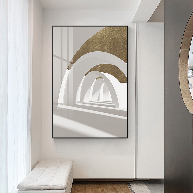 影拥 光影空间 现代简约风格空间延伸挂画玄关过道壁画入户装饰画