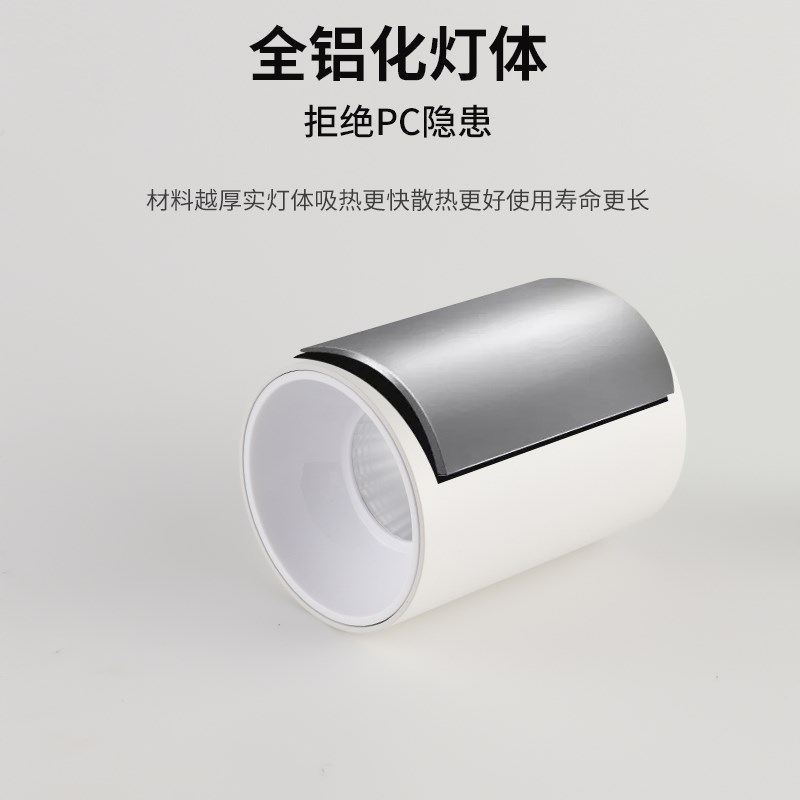 大观园明装筒灯射灯led天花灯家用吸顶式玄关走道客厅无主灯R95E