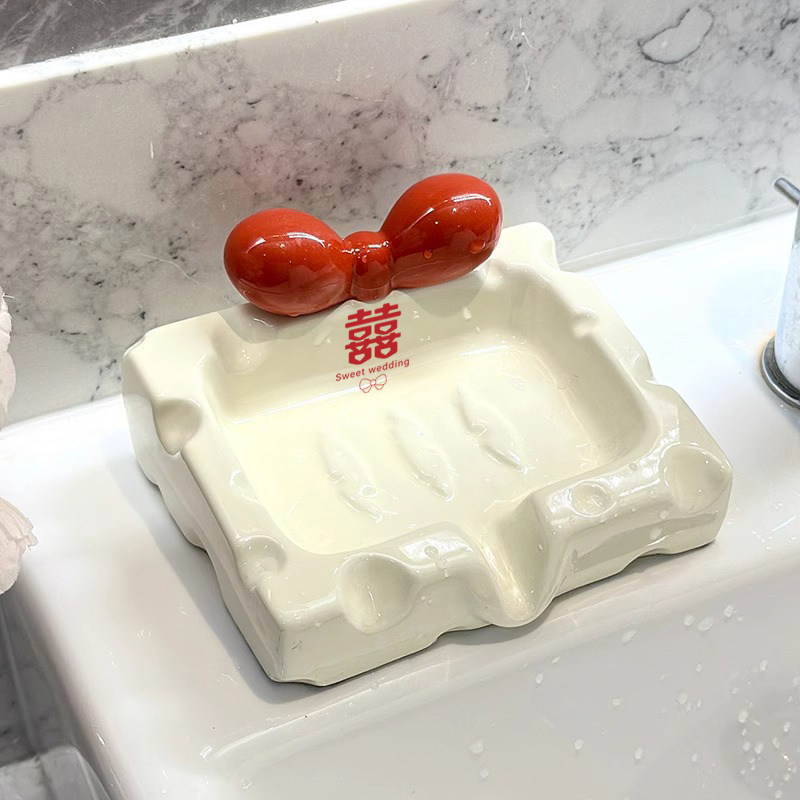 婚礼陪嫁洗漱套装牙杯结婚女方喜事嫁妆喜盆杯子皂盒婚庆用品大全