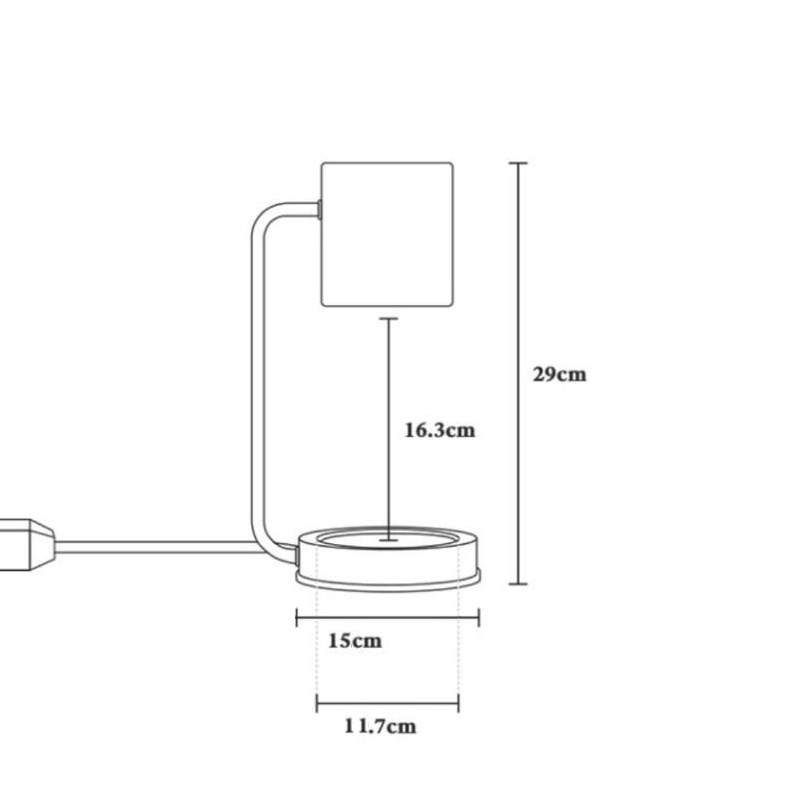 韩国 圆筒 调光定时蜡烛温暖灯 融蜡灯 台灯 暖烛灯 蜡烛加热