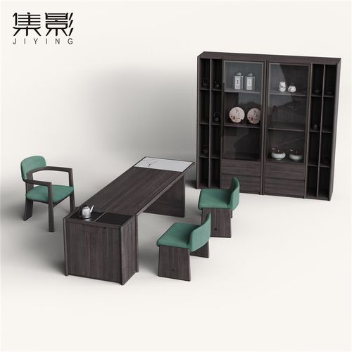 奢石实木现代简约茶桌椅组合家用泡茶台阳台多功能一体家具