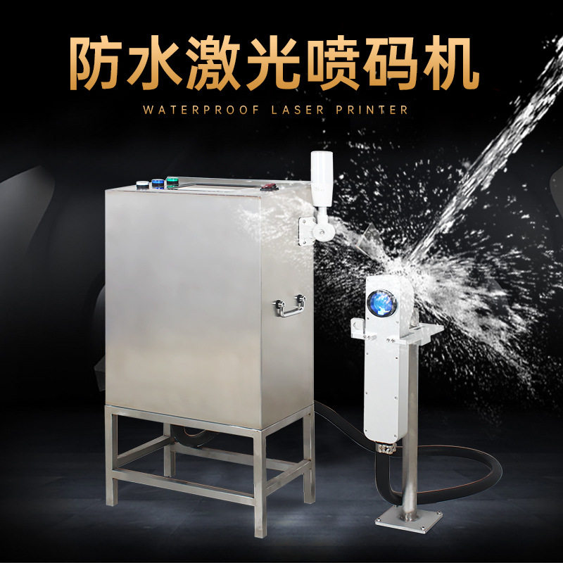 防水飞行激光喷码机打标机可高压冲洗食品日期条形码打码机MG30