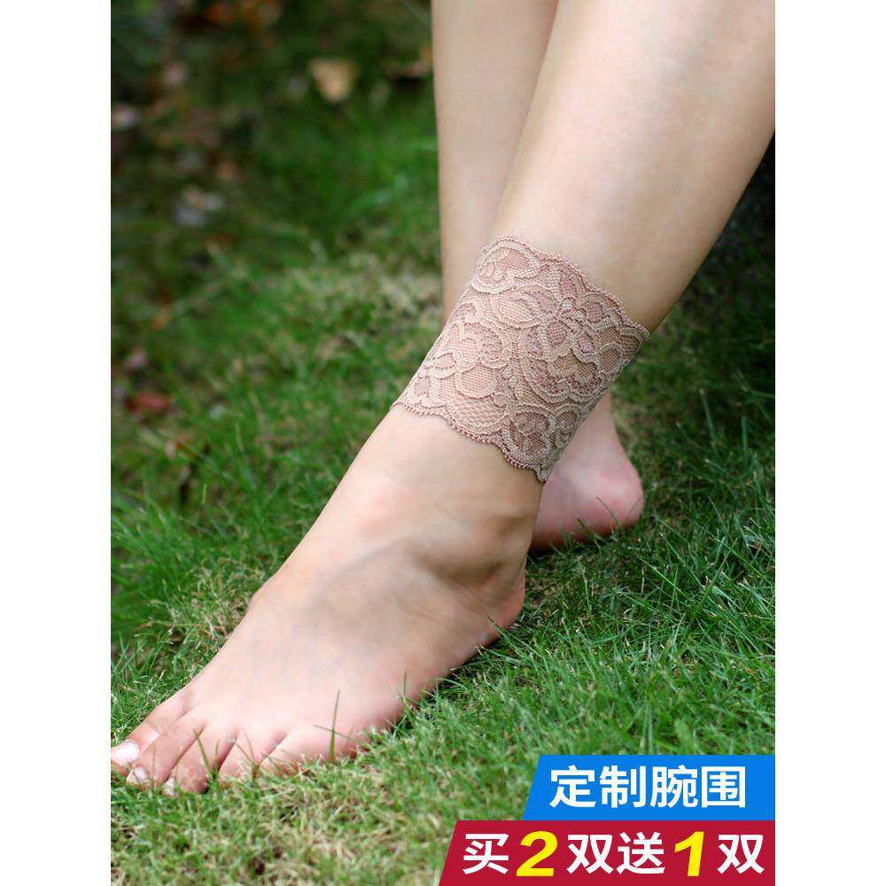 时尚蕾丝护踝春夏薄妇女四季护踝热技术和覆盖疤痕和纹身小腿护踝