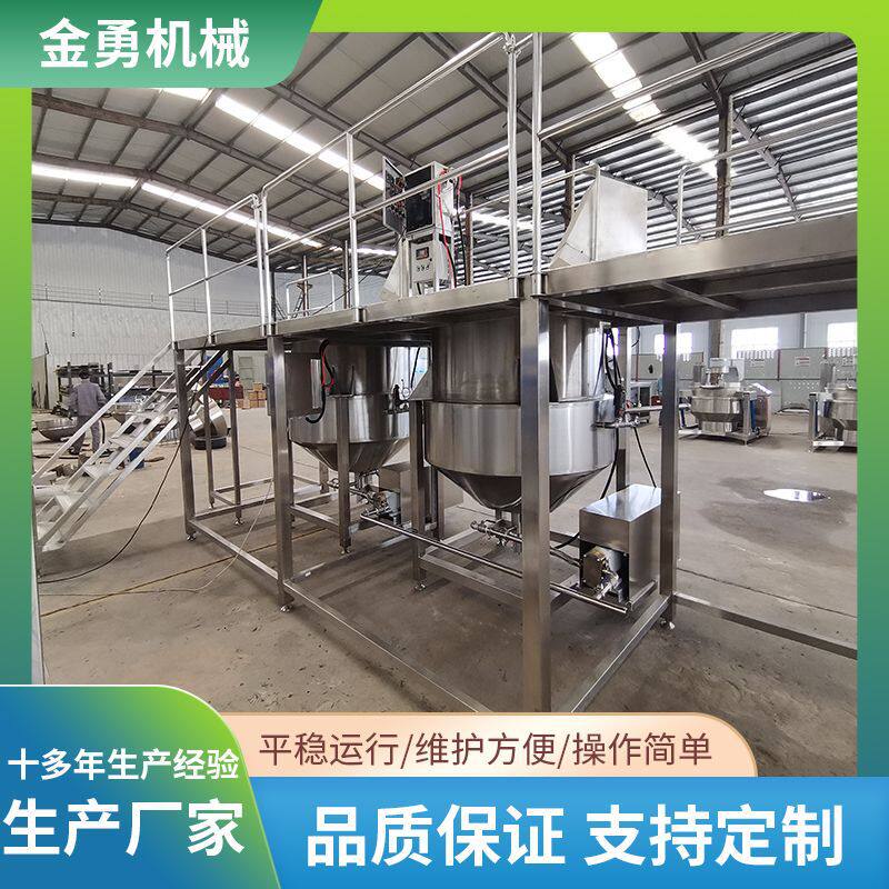 牛蹄筋酱牛肉卤煮锅设备蘑菇酱豆瓣酱炒酱机器番茄深加工流水线