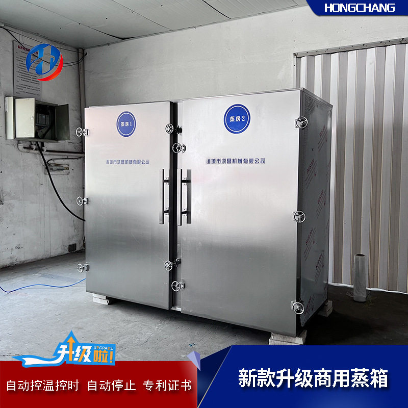 大型米饭蒸箱食堂专用控温蒸柜嵌入式双门蒸饭柜厂家