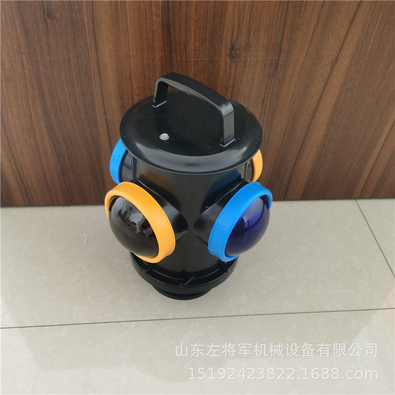 充电铁路标志灯铁路调车信号灯双色四面立式扳道器信号灯