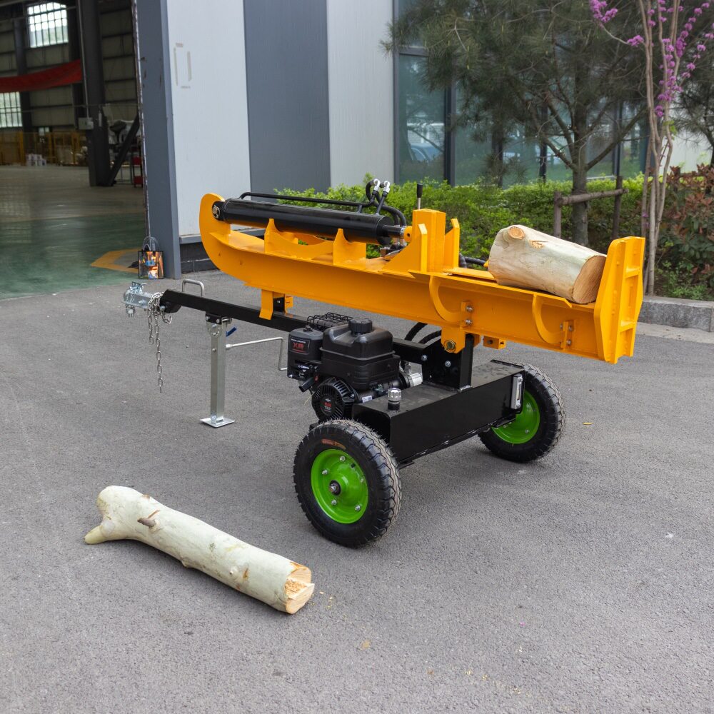 源头厂家小型劈木机 Wood splitting machine 轮式便携汽油劈柴机