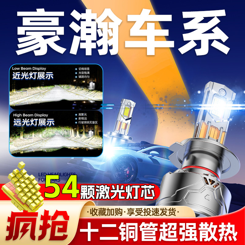 专用于重汽豪瀚升级激光LED大灯