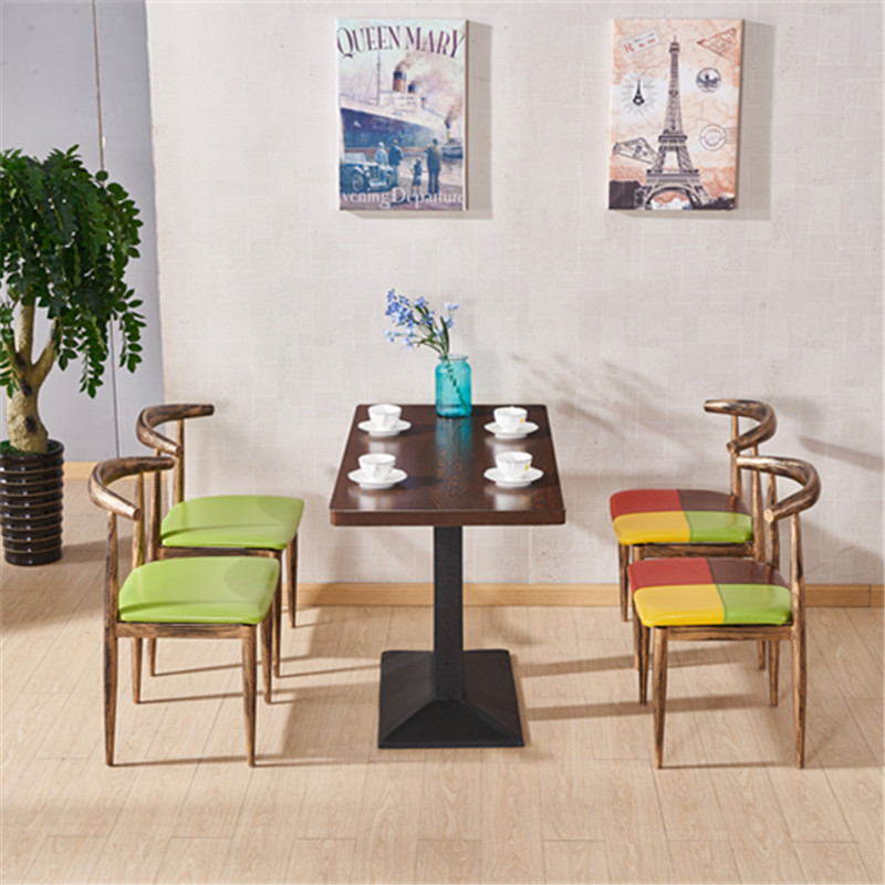 快餐桌长方形西餐奶茶店甜品小吃火锅餐饮面馆快餐店桌椅