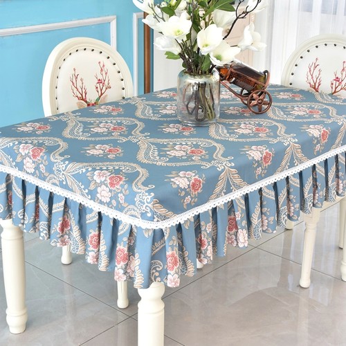 田园桌布椭圆碎花茶几桌套餐边柜长条桌长桌餐罩家用桌垫卓布定制