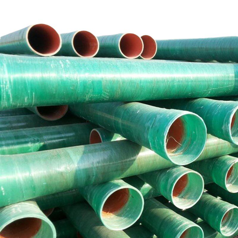 MFPT钢塑缠绕管FMPT塑钢复合管DN100玻璃钢MPPPVC内橘红外绿色