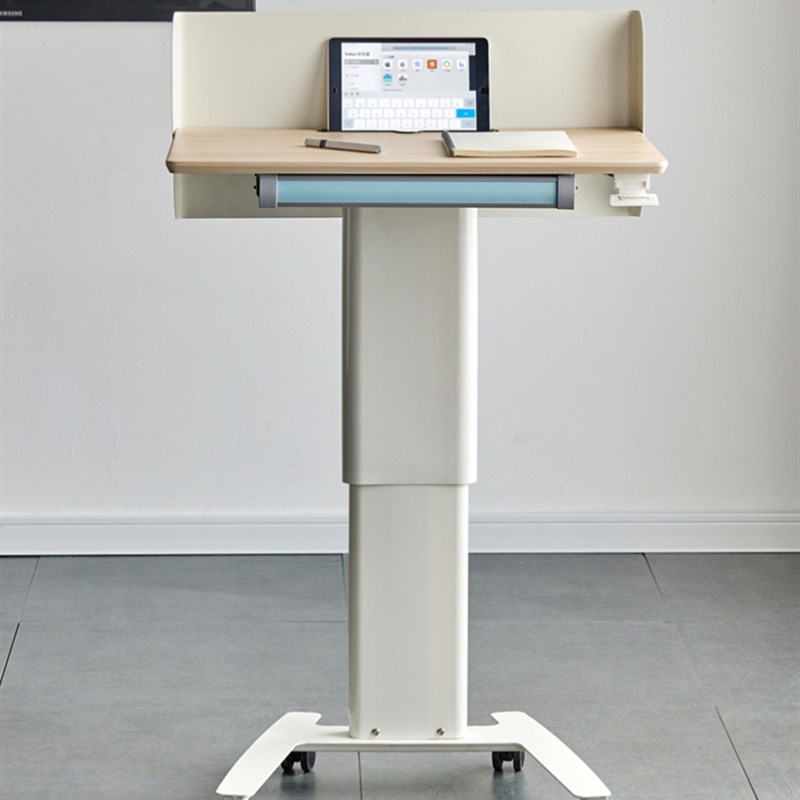 升降演讲台发言台现代简约教室会议室可移动小讲台桌子主持发言台