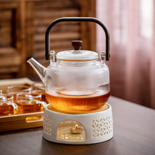 陶瓷温泡茶炉煮茶炉蜡烛加热底座玻璃茶壶保温暖茶器温茶器茶道零