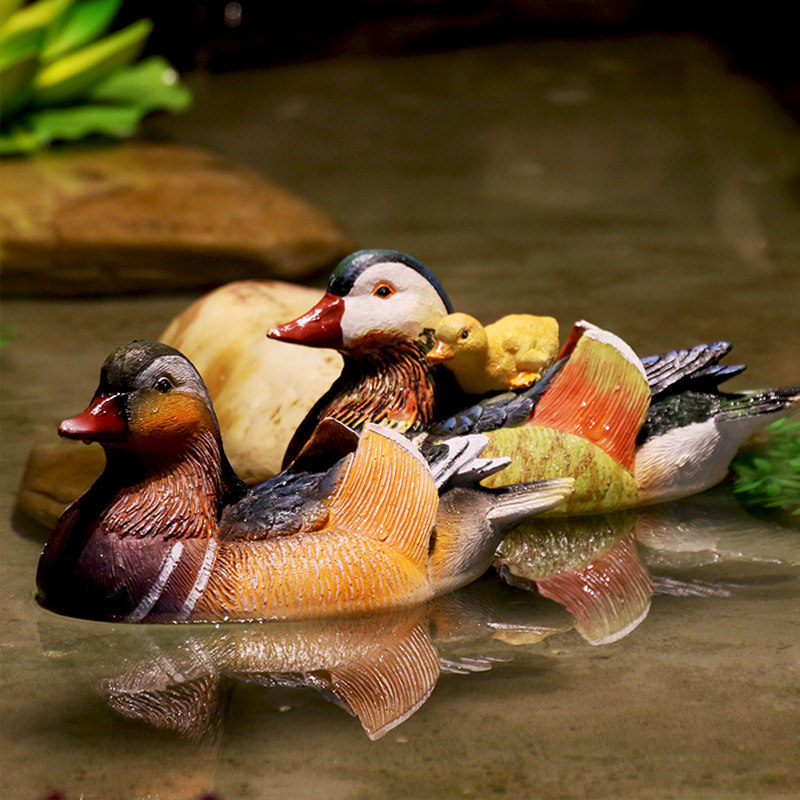 池塘装饰造景水面布置浮水摆件仿真鸳鸯花园庭院鱼塘鱼池鱼缸漂浮,家居饰品,户外/庭院摆件,淘宝优惠券,粉丝福利购,淘宝优惠卷