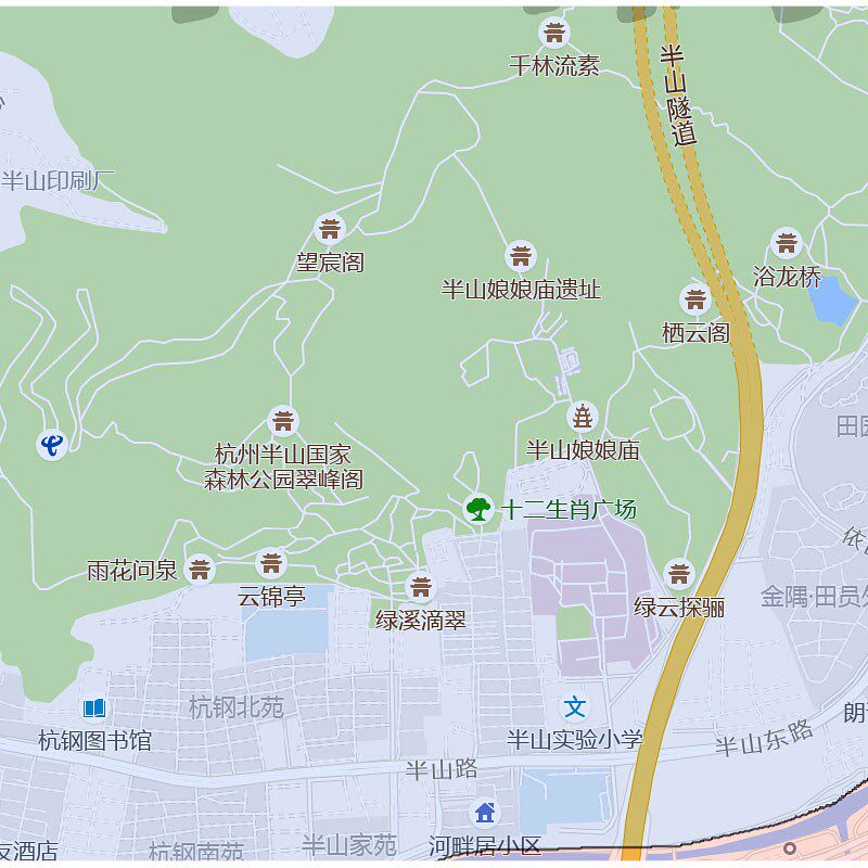 拱墅区地图1.15m杭州市折叠家用高清办公室书房新款装饰画墙贴