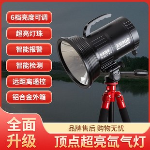 北京顶点鲫鲤王氙气钓鱼灯夜钓灯强光大功率疝气灯暖光黑坑诱鱼灯