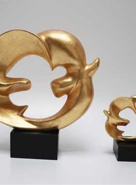 极简桌面树脂动物和平鸽雕塑现代工艺品大号领导创意艺术装饰摆件