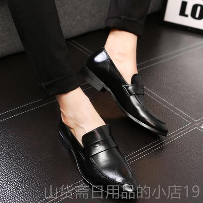 高档202尚4秋季新款英伦男士小皮鞋年时韩版夜店发型师青透气套潮