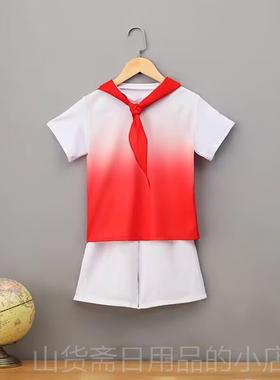 高档六一儿童红色大合唱团服演出女童蓬纱蓬裙幼儿装园舞蹈舞台公