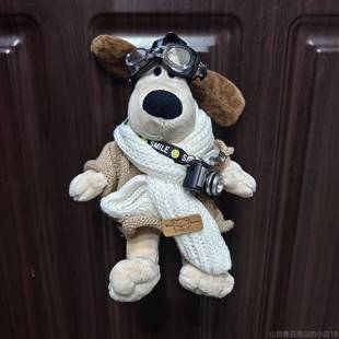 高档磁后备箱车尾装饰吸玩偶车身摆件绿色掌门狗挂车件汽车公仔挂