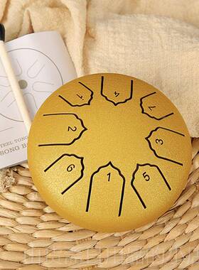 高档空灵鼓4你寸8音mi学ni小鼓入门儿简单口袋迷乐器生玩具男女童