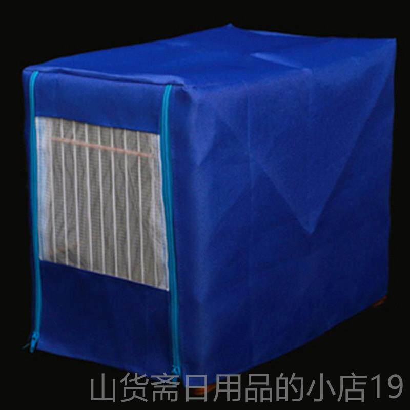 高档颠覆鸟矩形鸟笼板顶部亮顶部绣花眼睛红色麻笼布鸟笼塑明料亚