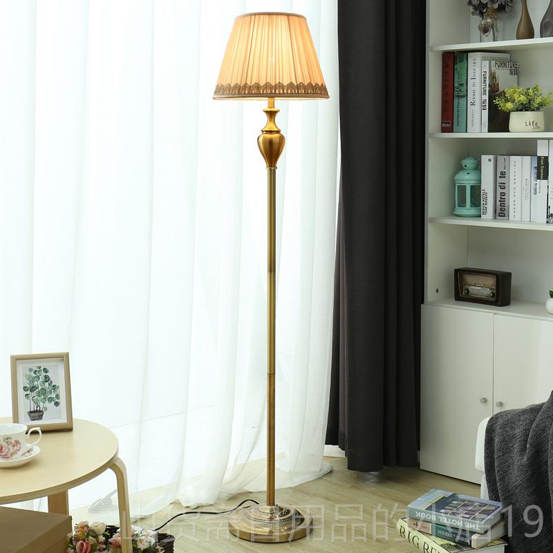 高档美式简约现代台灯卧室房床头灯温浪漫创意粉馨红客厅书结婚装