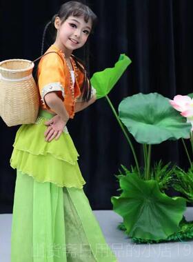 高档云之金川奖初夏舞儿童古典舞上春山民女童仙气飘逸纱裙国风族