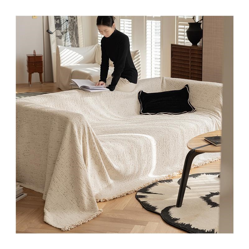 202新款沙发巾四季通用防猫抓高级感一整张沙发盖布罩全包毯垫