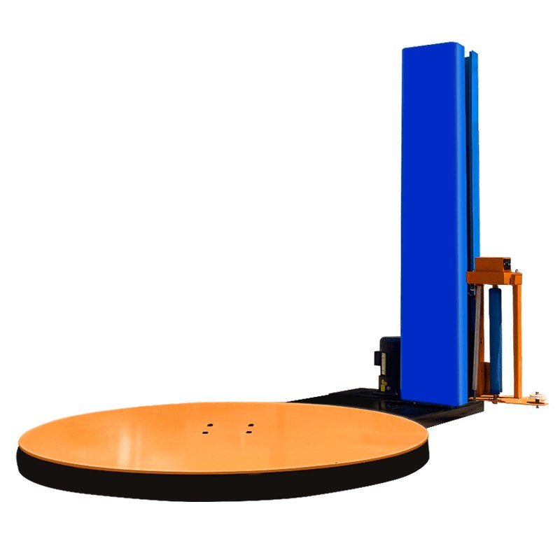 全自动托盘缠绕膜打包机电动缠膜机缠绕机绕膜机包膜机包装机厂家