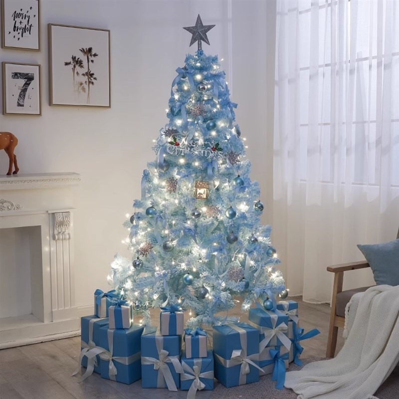 2023新款耶诞树家用餐摆件1.5米diy耶诞节装饰品场景布置耶诞树