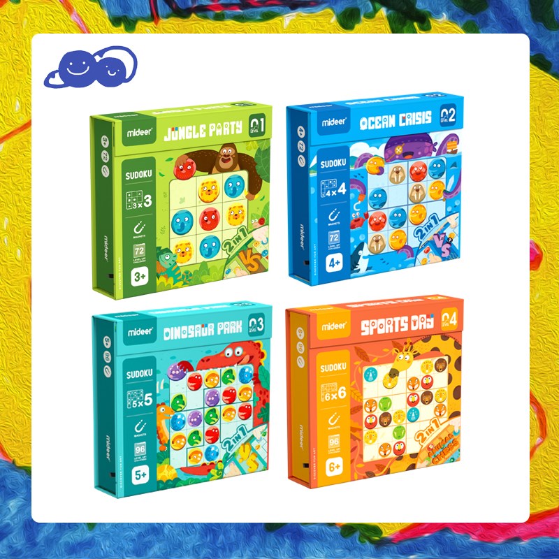 mideer弥鹿儿童进阶式数独游戏逻辑思维训练玩具幼儿园益智桌游