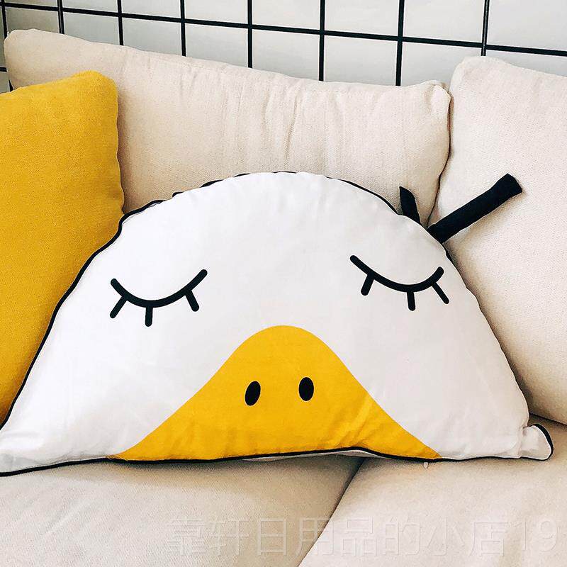 正品ns全棉贡缎通造型可拆女洗抱卡枕午休枕头儿童男宝宝陪睡玩i