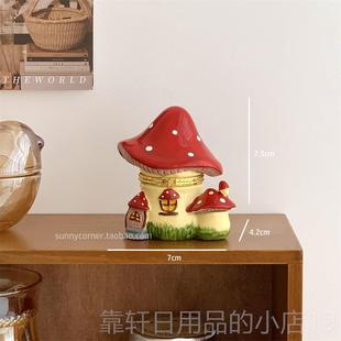 正品复古圣诞树陶首饰盒小精巧可爱装饰收瓷摆件高档致手饰品戒指