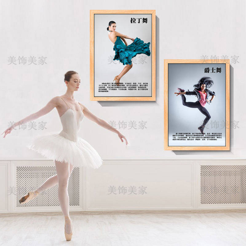 舞种简介挂画爵士舞街舞民族舞蹈介绍装饰画艺术培训学校墙画海报