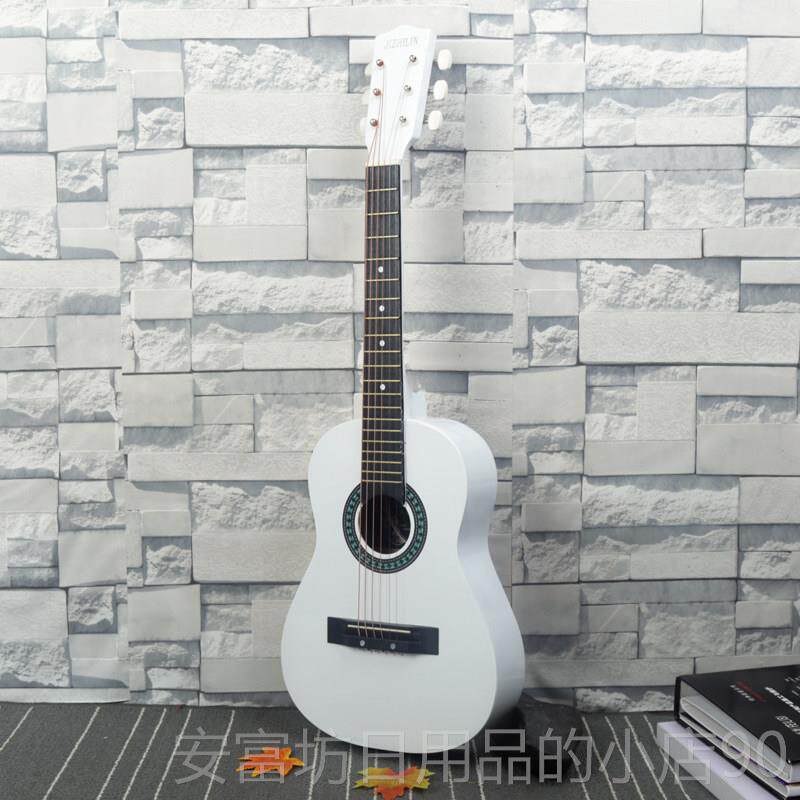 正品30手寸儿童学生初学民木谣吉他36寸新练习琴复古圆送角乐器全