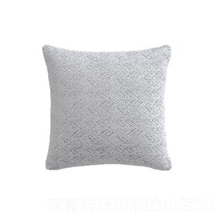 正品SIDANDA现简客厅沙鹅发羽毛抱枕轻奢床头代靠枕设计师白约毛