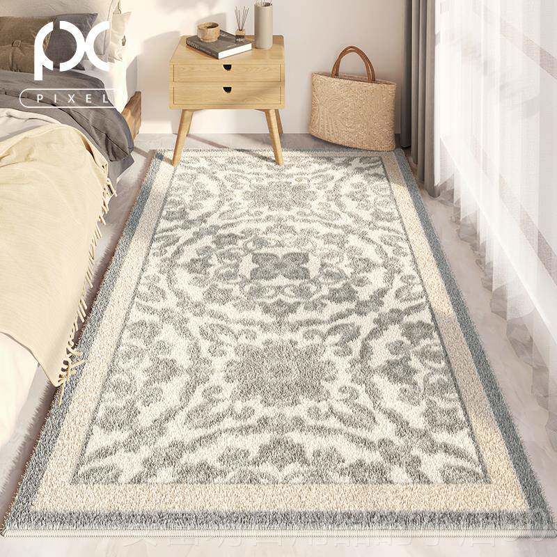 正品卧室地毯床边毯复地古级感客厅垫水防污沙发茶几毯高防房间免