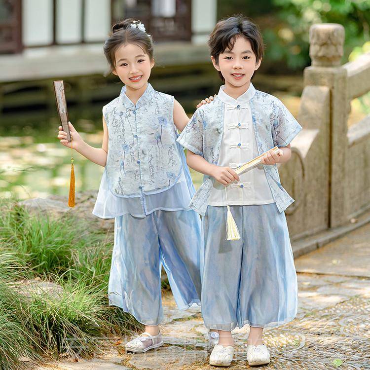 正品儿童表演装印格度服装男演子民族风傣族舞服蹈汉代幼儿园小学